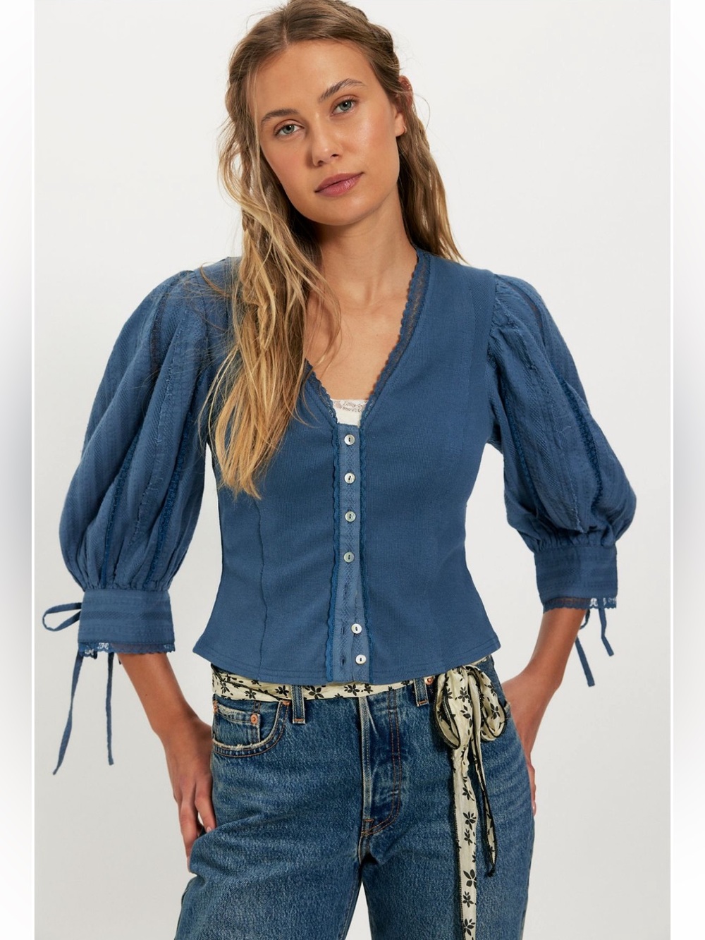 Free People Sumner Lace Blouse